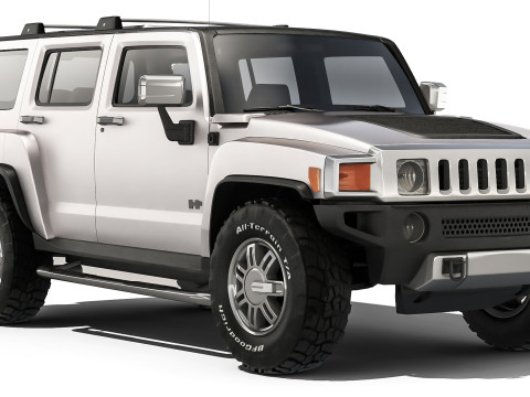 Hummer H3 2006 3D-Modell
