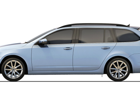 Skoda Octavia A7 Combi 2013 Model 3D
