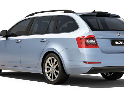 Skoda Octavia A7 Combi 2013 Model 3D