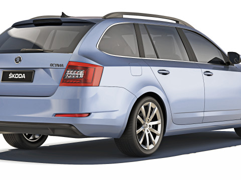Skoda Octavia A7 Combi 2013 Model 3D