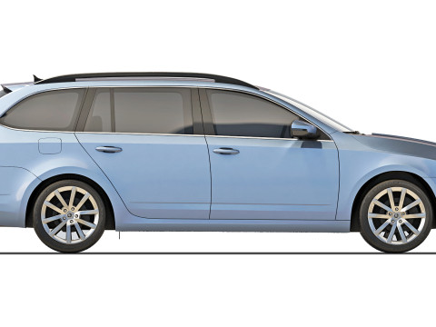 Skoda Octavia A7 Combi 2013 Model 3D