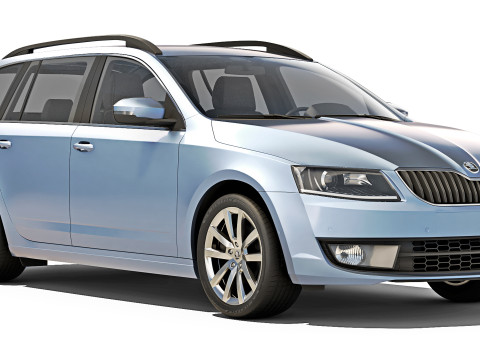 Skoda Octavia A7 Combi 2013 Model 3D