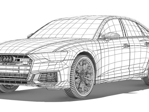 Audi S6 2021 3D 模型