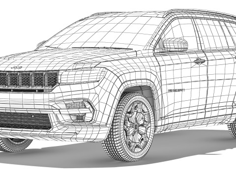 Jeep Meridian 2022 3D Модель