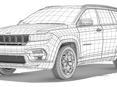 Jeep Meridian 2022 3D Model