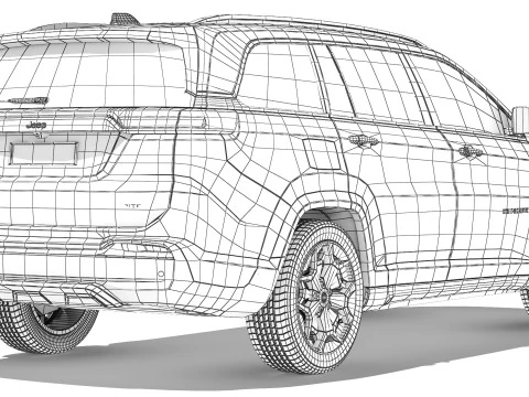 Jeep Meridian 2022 3D Model