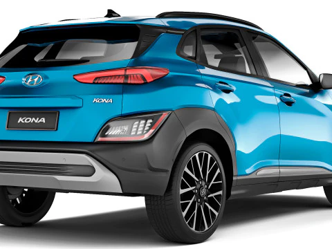 Hyundai Kona 2021 3D Model