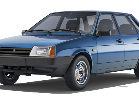 VAZ Lada 21099 Samara 1991 3D Model