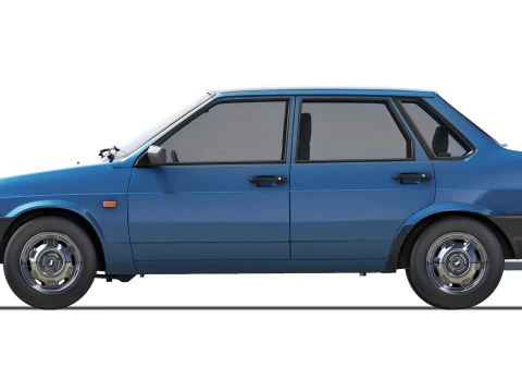 VAZ Lada 21099 Samara 1991 3D Model