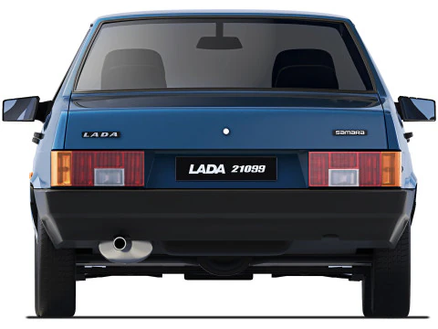 VAZ Lada 21099 Samara 1991 3D Model