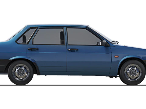 VAZ Lada 21099 Samara 1991 3D Model
