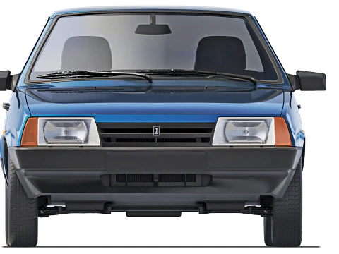 VAZ Lada 21099 Samara 1991 3D Model