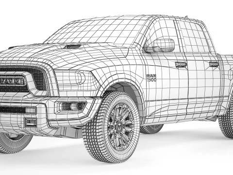 RAM 1500 Rebel 2015 3D Model