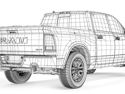 RAM 1500 Rebel 2015 3D Model