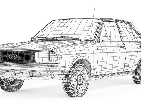 Audi 80 GLS B1 1976 3Dモデル