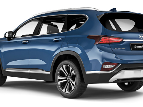 Hyundai Santa Fe 2019 3D 模型
