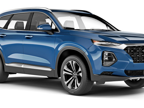 Hyundai Santa Fe 2019 3D 模型