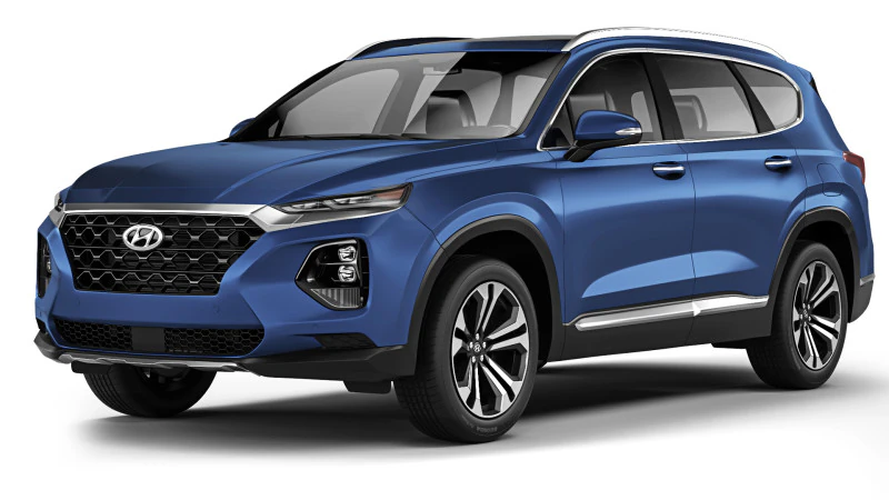 Hyundai Santa Fe 2019 3D Model .c4d .max .obj .3ds .fbx .stl .blend 