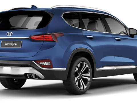 Hyundai Santa Fe 2019 3D 模型