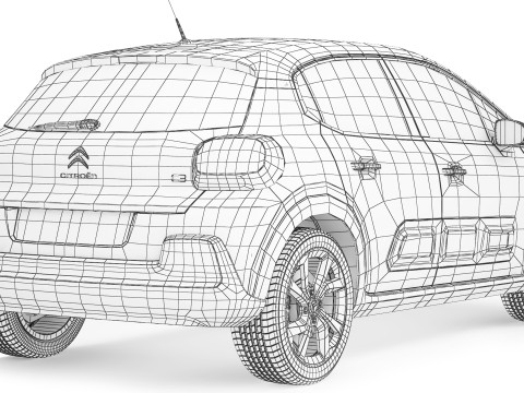 Citroen C3 2020 3D Model