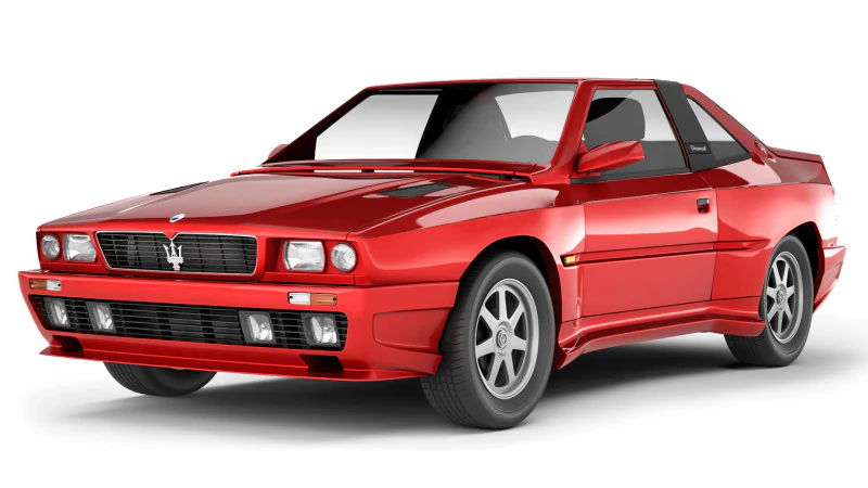 Maserati Shamal 1990 3D Model .c4d .max .obj .3ds .fbx .stl .blend 