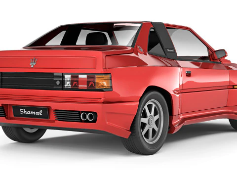 Maserati Shamal 1990 3D Model