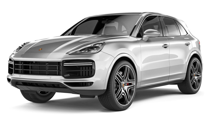 Porsche Cayenne Turbo 2018 Model 3D .c4d .max .obj .3ds .fbx .stl .blend 