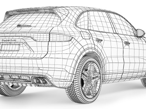 Porsche Cayenne Turbo 2018 Model 3D