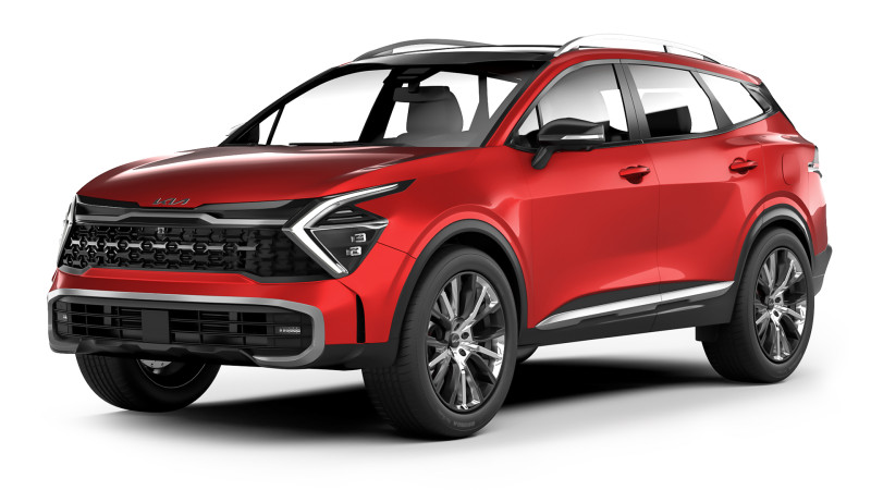 KIA Sportage X-Line 2022 3D 模型 .c4d .max .obj .3ds .fbx .stl .blend