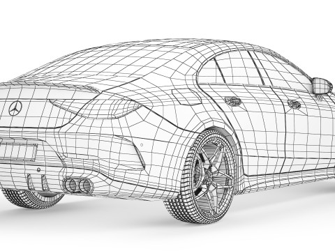 Mercedes-Benz CLS AMG 2022 Model 3D
