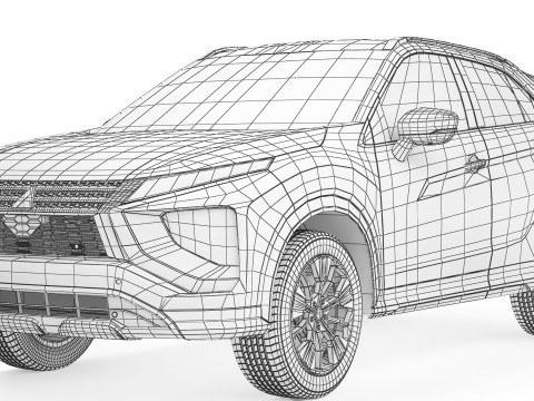 Mitsubishi Eclipse Cross 2022 Model 3D