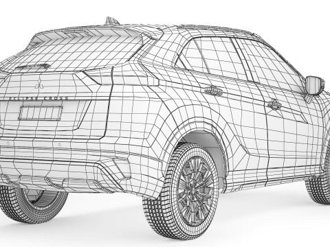Mitsubishi Eclipse Cross 2022 Model 3D