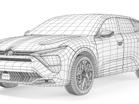 Citroen C5 X 2022 3D-Modell