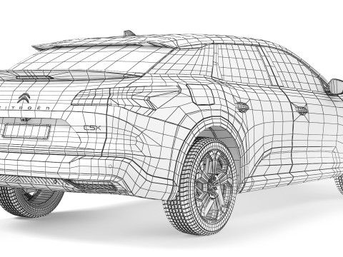 Citroen C5 X 2022 3D-Modell