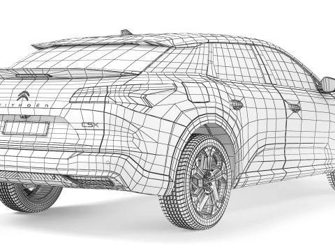 Citroen C5 X 2022 3D Model