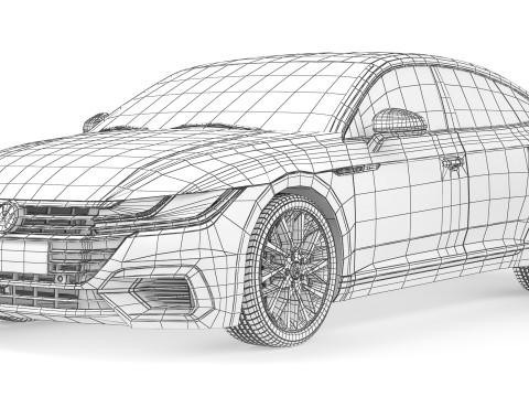 Volkswagen Arteon R-line 2018 3D 모델