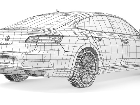 Volkswagen Arteon R-line 2018 3D 모델