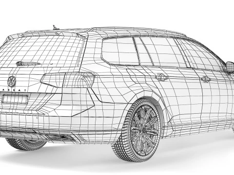 Volkswagen Passat B8 FL Variante R-Line Edizione 2020 Modello 3D