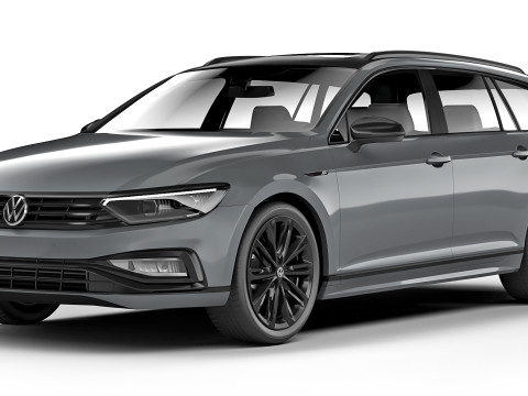 Volkswagen Passat B8 FL Variant R-Line Edition 2020 3D Model