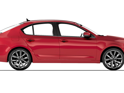 Skoda Octavia A7 2013 3D-Modell
