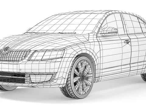Skoda Octavia A7 2013 3D Model