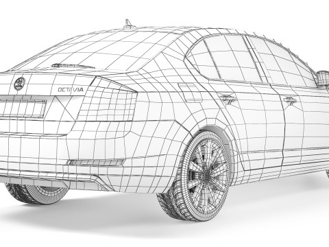 Skoda Octavia A7 2013 3D-Modell