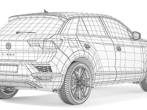 Volkswagen T-Roc 2018 Modelo 3D