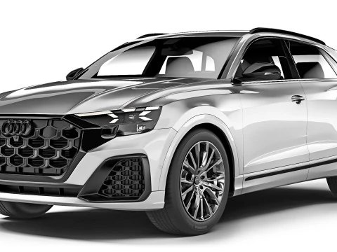 Audi Q8 2024 Model 3D