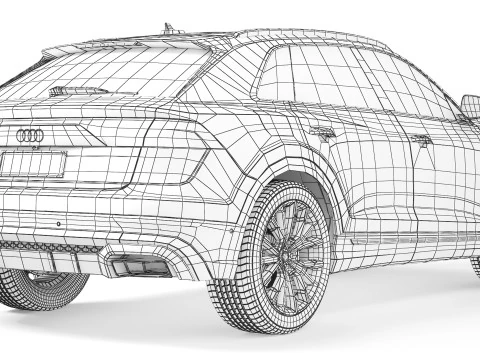 Audi Q8 2024 3D Model