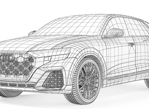 Audi SQ8 2024 3D Model
