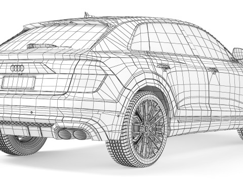 Audi SQ8 2024 Modelo 3D