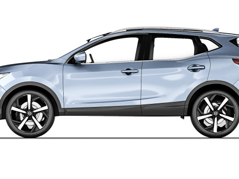 Nissan Qashqai 2018 Model 3D