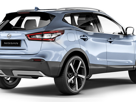 Nissan Qashqai 2018 Model 3D