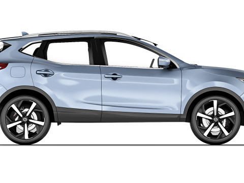 Nissan Qashqai 2018 Model 3D